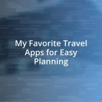 My Favorite Travel Apps for Easy Planning